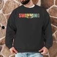 Retro Swimming Vintage Swimming Swimmer Men Graphic Sweatshirt Retro Swimming Vintage Swimming Swimmer Men Graphic Sweatshirt