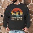 Retro Vintage Best Muay Thai Dad Ever Father's Day Men Graphic Sweatshirt Retro Vintage Best Muay Thai Dad Ever Father's Day Men Graphic Sweatshirt