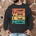 Retro Vintage Swimming For Swimmers Men Graphic Sweatshirt Retro Vintage Swimming For Swimmers Men Graphic Sweatshirt