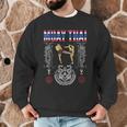 Sawadee Thai Traditional Sak Yant Thai Twin Tiger Muay Thai Men Graphic Sweatshirt