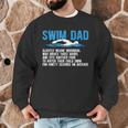 Swim Dad Definition Swimming Dad Of A Swimmer Father Men Graphic Sweatshirt