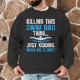 This Swim Dad Thing Swimming Dad Of A Swimmer Father Men Graphic Sweatshirt