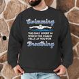 Swim Team Swimming Coach Quote Swim Breathing Joke Men Graphic Sweatshirt Swim Team Swimming Coach Quote Swim Breathing Joke Men Graphic Sweatshirt