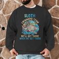 Swimmer Swim Sloth Swimming Team Retro Men Graphic Sweatshirt Swimmer Swim Sloth Swimming Team Retro Men Graphic Sweatshirt