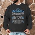 Swimmers Facts Swimming Swim Coach Men Women Graphic Small Men Graphic Sweatshirt