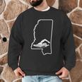 Swimming Apparel Mississippi Swimmer Training Men Graphic Sweatshirt