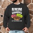 Swimming Donut Men Women Swimmer Sports Athlete Men Graphic Sweatshirt Swimming Donut Men Women Swimmer Sports Athlete Men Graphic Sweatshirt