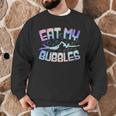 Swimming Eat My Bubbles Swim Watercolour Men Graphic Sweatshirt