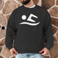 Swimming Silhouette Logo Men Graphic Sweatshirt Swimming Silhouette Logo Men Graphic Sweatshirt