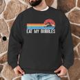 Swimming Swimmer Eat My Bubbles Swim Retro Men Graphic Sweatshirt Swimming Swimmer Eat My Bubbles Swim Retro Men Graphic Sweatshirt