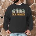 Swimming Swimmer Eating Swim Men Graphic Sweatshirt