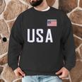 USA Flag Swim Swimming Sport Practice Equipment Men Women Men Graphic Sweatshirt
