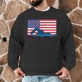 USA Flag Swimmer Swimming Sport Athlete Swim Swimming Men Graphic Sweatshirt