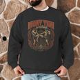 Vintage Muay Thai Bangkok Thailand Thai Boxing Art Men Graphic Sweatshirt