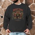 Vintage Muay Thai Dad Thai Boxing Fighter Father Buffalo Men Graphic Sweatshirt