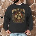Vintage Muay Thai Gym Thai Boxing Training Fighter Panda Men Graphic Sweatshirt Vintage Muay Thai Gym Thai Boxing Training Fighter Panda Men Graphic Sweatshirt