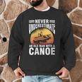 Women's Canoe Old Man Men Graphic Sweatshirt