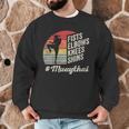 Women's Muay Thai Martial Arts Fighter Retro Vintage Sunset Graphic Men Graphic Sweatshirt