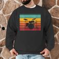 Women's Retro Drum Kit Silhouette With Color Stripes Men Graphic Sweatshirt Women's Retro Drum Kit Silhouette With Color Stripes Men Graphic Sweatshirt