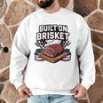 4th July BBQ Dad American Flag Brisket Smoke Men Graphic Sweatshirt