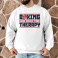 Boxing Less Costly Than Therapy Muay Thai Boxing Men Graphic Sweatshirt