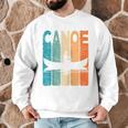 Canoe Vintage Canoeing Retro Canoe Paddling Raglan Baseball Tee Men Graphic Sweatshirt