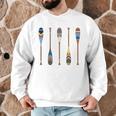 Colorful Painted Oars Paddle Nautical CanoeShirt Men Graphic Sweatshirt Colorful Painted Oars Paddle Nautical CanoeShirt Men Graphic Sweatshirt