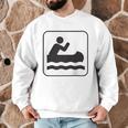 Cool Outdoor Water Sport Canoe Raglan Baseball Tee Men Graphic Sweatshirt