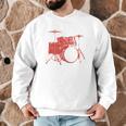 Drum Kit Drummer Band Musical Instrument Rock Music Men Graphic Sweatshirt Drum Kit Drummer Band Musical Instrument Rock Music Men Graphic Sweatshirt