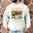 Drummer Better Timing Retro Vintage Sunset Drum Kit Graphic Men Graphic Sweatshirt Drummer Better Timing Retro Vintage Sunset Drum Kit Graphic Men Graphic Sweatshirt
