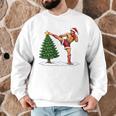 Festive Muay Thai Santa Christmas Men Graphic Sweatshirt