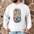 Find Peace Paddle On Canoe Mountain Sunset Men Graphic Sweatshirt Find Peace Paddle On Canoe Mountain Sunset Men Graphic Sweatshirt