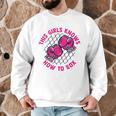 This Girl Knows How To Box Muay Thai Kickboxer Fan Boxing Men Graphic Sweatshirt