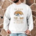 Kayak Kayak Vintage Mountains Canoe Kayak Raglan Baseball Tee Men Graphic Sweatshirt