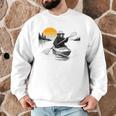 Kayaking Bear Retro Sunset Paddling Canoe Outdoor Adventure Men Graphic Sweatshirt