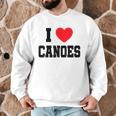 I Love Canoes Men Graphic Sweatshirt I Love Canoes Men Graphic Sweatshirt