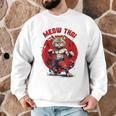 Meow Thai Funny Muay Thai And Cats Lover Men Graphic Sweatshirt