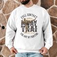 Muay Thai Fighter MMA Full Contact Retro Kickboxing Men Graphic Sweatshirt Muay Thai Fighter MMA Full Contact Retro Kickboxing Men Graphic Sweatshirt