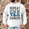Repeat Yes Swim Coach Swimming Coach Men Graphic Sweatshirt Repeat Yes Swim Coach Swimming Coach Men Graphic Sweatshirt