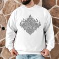 Sak Yant Muay Thai MMA Tattoo Twin Tiger Martial Art Boxing Men Graphic Sweatshirt