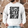 Swimming Cycling Running Triathlon Running Swimming Men Graphic Sweatshirt Swimming Cycling Running Triathlon Running Swimming Men Graphic Sweatshirt