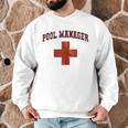 Swimming Pool Manager Beach Vacay Lifeguards Swim Cruise Men Graphic Sweatshirt