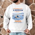 Swimming Never Underestimate A Woman Swim In Her Seventies Men Graphic Sweatshirt Swimming Never Underestimate A Woman Swim In Her Seventies Men Graphic Sweatshirt