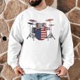 USA Patriotic Drum Kit American Flag Drum Set Men Graphic Sweatshirt USA Patriotic Drum Kit American Flag Drum Set Men Graphic Sweatshirt