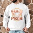 I Could Use A Good Paddling Canoe Canoeing Paddle Men Women Raglan Baseball Tee Men Graphic Sweatshirt