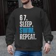 67 Sleep Swim Repeat Swimming Swimmer 67 Meme Men Graphic Sweatshirt, trending gift