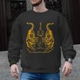 Awesome Orange Double Tiger Muay Thai Sak Yant Men Graphic Sweatshirt, trending gift Awesome Orange Double Tiger Muay Thai Sak Yant Men Graphic Sweatshirt, trending gift