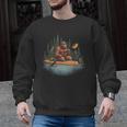 Bigfoot Kayak Paddling Lake Canoe Bigfoot Sasquatch Kayaking Men Graphic Sweatshirt, trending gift