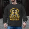Cute Muay Thai Art For Men Women Kids Muay Thai Lovers Men Graphic Sweatshirt, trending gift