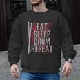 Drummer Eat Sleep Drum Repeat Drum Kit Musician Men Graphic Sweatshirt, trending gift